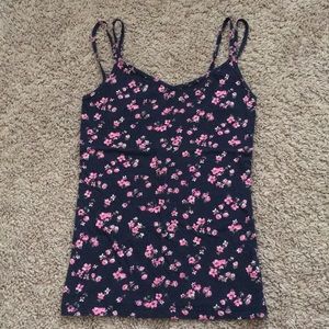 Aéropostale pink floral v-neck camisole